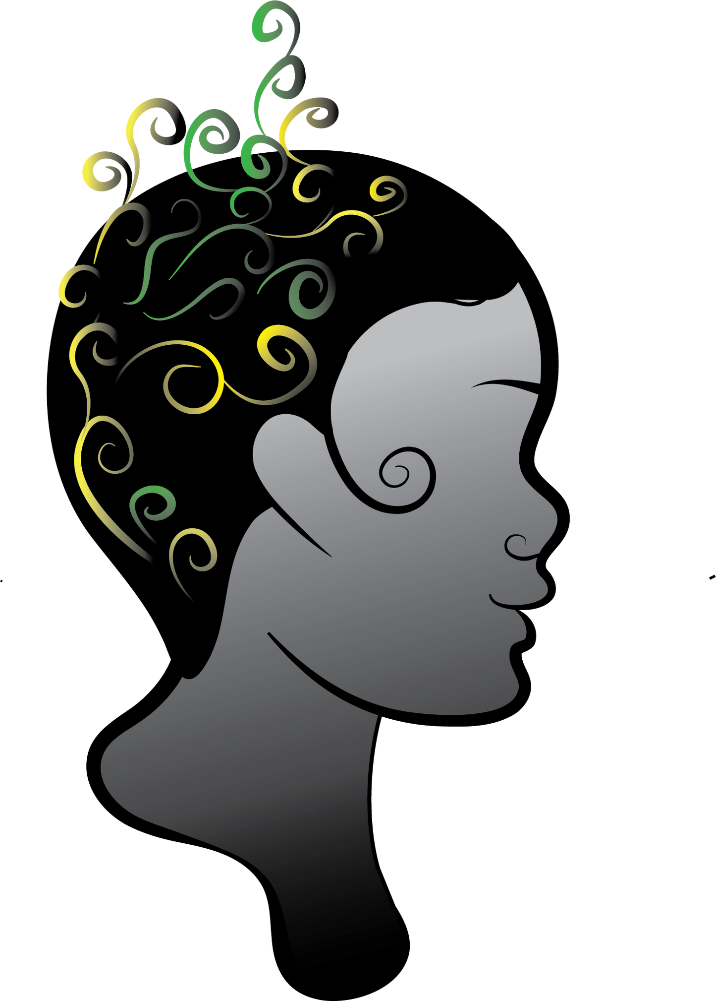 Silhouette of the Mind | Vinyl Clear Sticker |