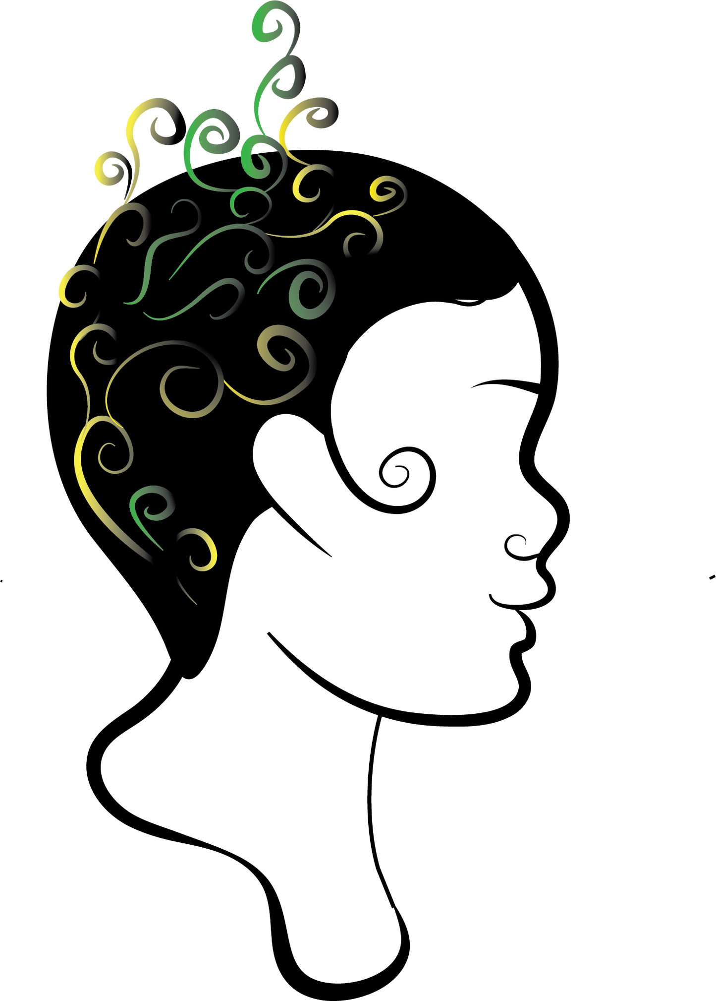 Silhouette of the Mind | Vinyl Clear Sticker |