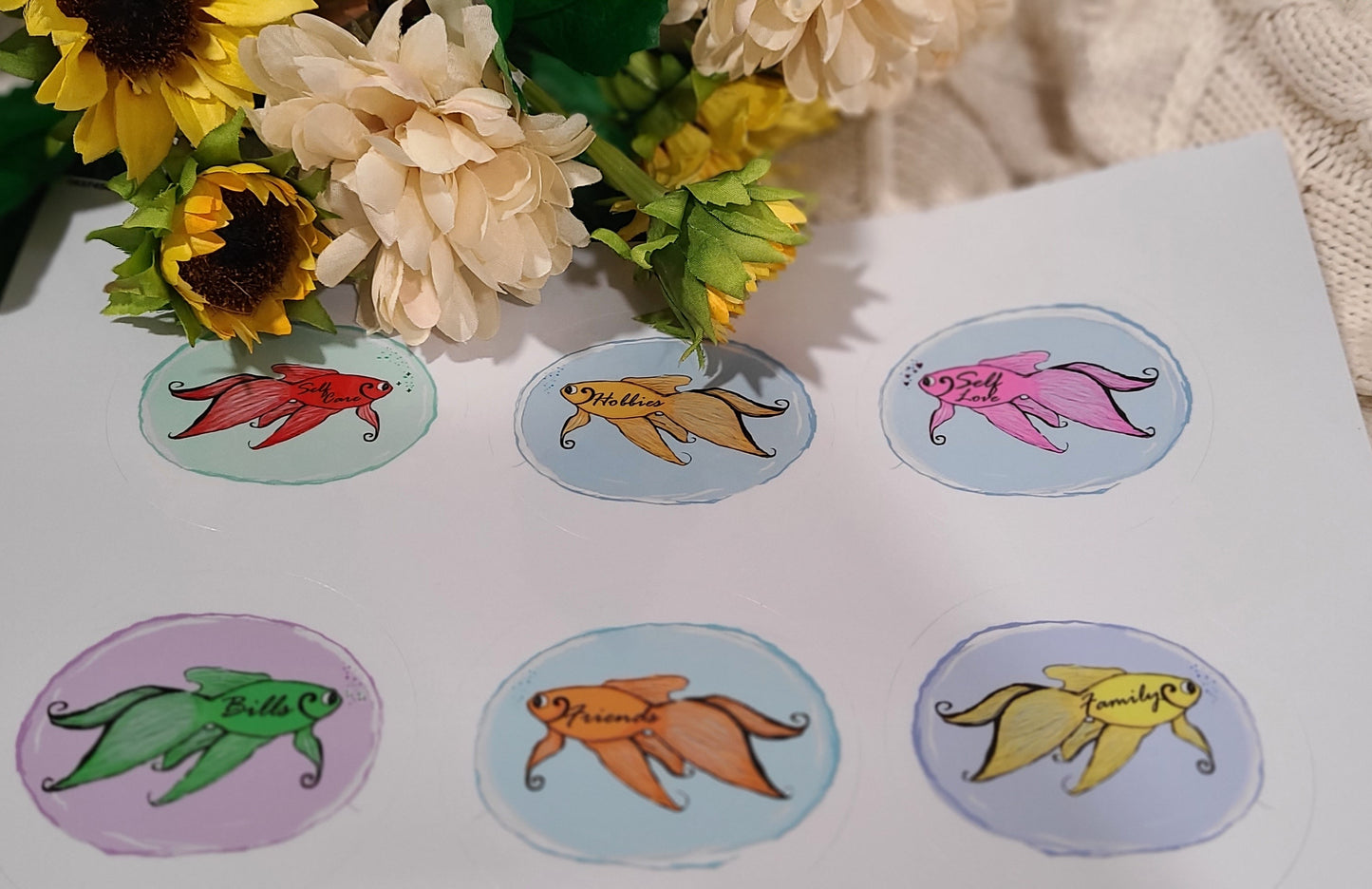 "Bubble Fish" | Vinyl Sticker Sheet |
