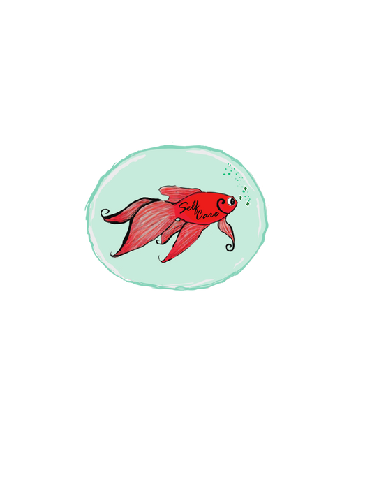 Self Care Fish | Vinyl Sticker |